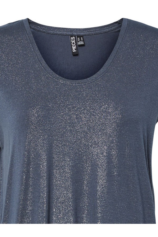 PCALICE SS GLITTER TEE JRS NOOS BC - ΜΠΛΕ