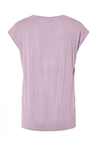 PCALICE SS GLITTER TEE JRS NOOS BC - ΡΟΖ