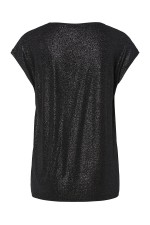 PCALICE SS GLITTER TEE JRS NOOS BC - ΜΑΥΡΟ