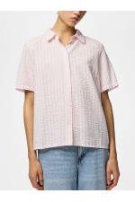 PCSTINNA SS SHIRT WVN NOOS - ΡΟΖ