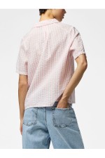 PCSTINNA SS SHIRT WVN NOOS - ΡΟΖ
