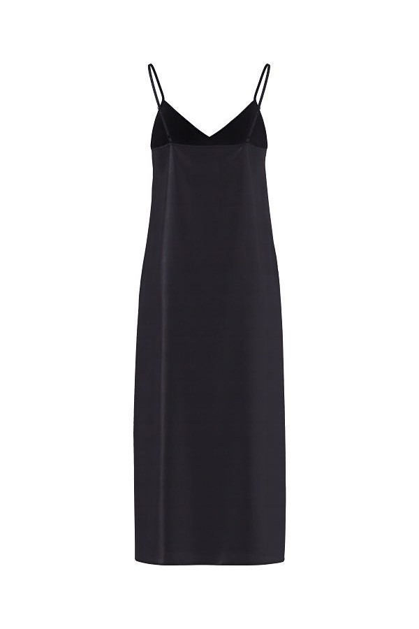 PCJESSA SINGLET ANKLE DRESS NOOS WVN - ΜΑΥΡΟ