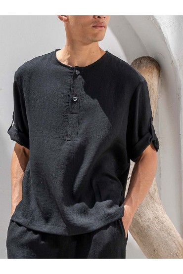 T-SHIRT VITTORIO - ΜΑΥΡΟ
