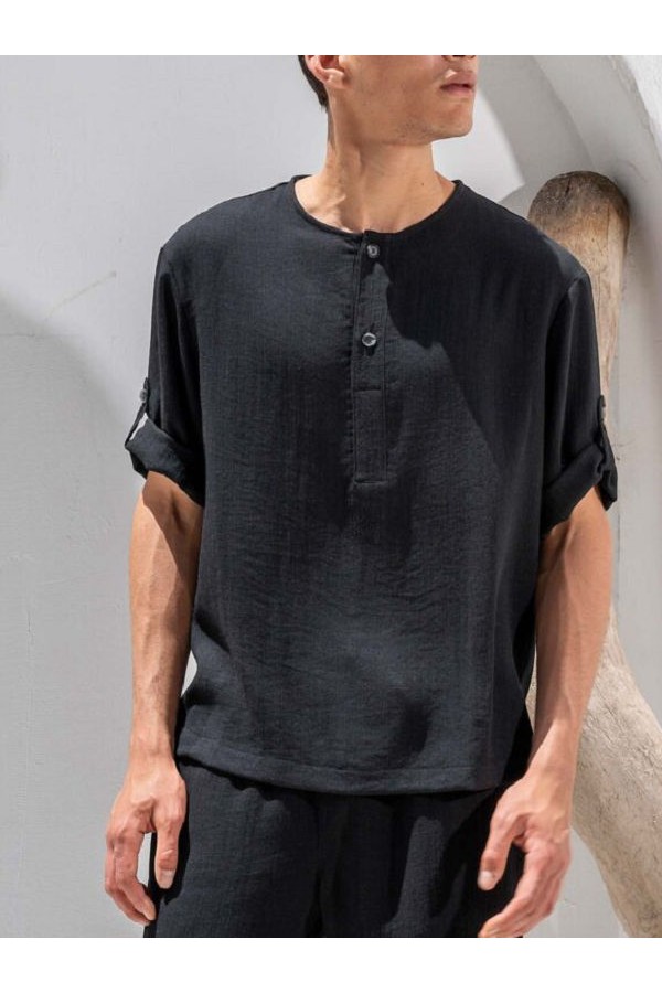T-SHIRT VITTORIO - ΜΑΥΡΟ