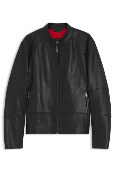 Likos Leather jacket - ΜΑΥΡΟ