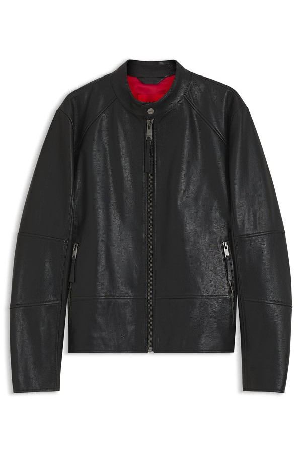 Likos Leather jacket - ΜΑΥΡΟ