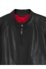 Likos Leather jacket - ΜΑΥΡΟ