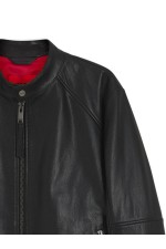Likos Leather jacket - ΜΑΥΡΟ