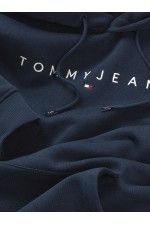 TJM REG LINEAR LOGO HOODIE EXT - ΜΠΛΕ