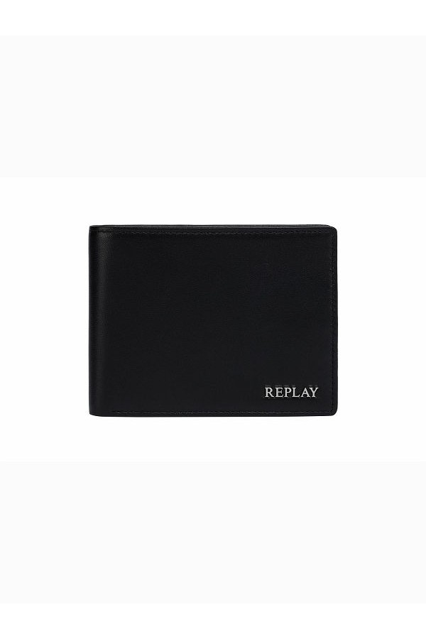 REPLAY WALLET MENS - ΜΑΥΡΟ