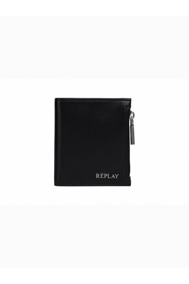 REPLAY WALLET MENS - ΜΑΥΡΟ