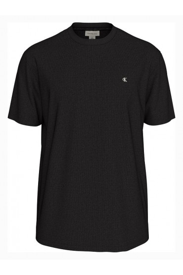 SS CLASSIC MONOGRAM TEE - ΜΑΥΡΟ