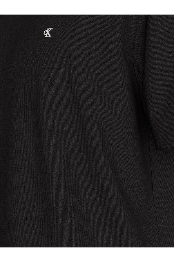 SS CLASSIC MONOGRAM TEE - ΜΑΥΡΟ
