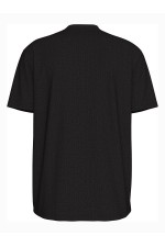 SS CLASSIC MONOGRAM TEE - ΜΑΥΡΟ