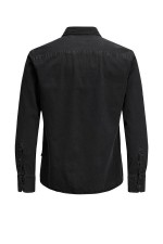 JJESHERIDAN SHIRT L/S NOOS - ΜΑΥΡΟ