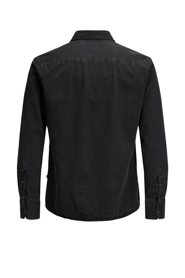 JJESHERIDAN SHIRT L/S NOOS - ΜΑΥΡΟ