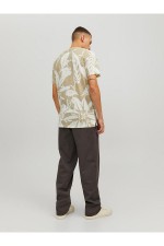 JPRBLATROPIC AOP SS TEE CREW NECK SN - ΛΕΥΚΟ