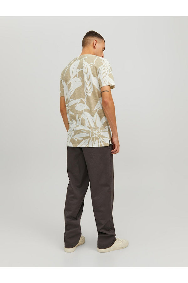 JPRBLATROPIC AOP SS TEE CREW NECK SN - ΛΕΥΚΟ