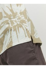 JPRBLATROPIC AOP SS TEE CREW NECK SN - ΛΕΥΚΟ