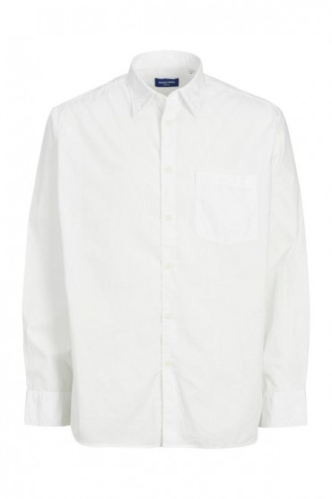 JORBILL OVERSIZED SHIRT LS CBO - ΛΕΥΚΟ