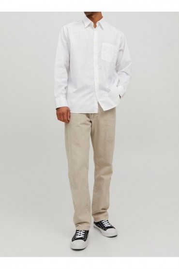 JORBILL OVERSIZED SHIRT LS CBO - ΛΕΥΚΟ