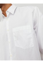 JORBILL OVERSIZED SHIRT LS CBO - ΛΕΥΚΟ