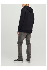 JJELOGO SWEAT HOOD 2 COL 23/24 NOOS - ΜΑΥΡΟ