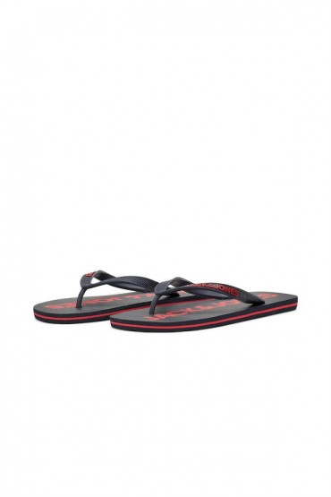 JFWLOGO FLIP FLOP OT - ΜΠΛΕ