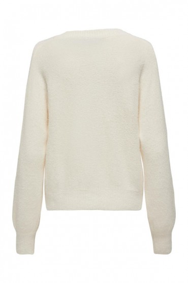 ONLELLA PIUMO LS CARDIGAN CC KNT - ΛΕΥΚΟ