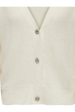 ONLELLA PIUMO LS CARDIGAN CC KNT - ΛΕΥΚΟ