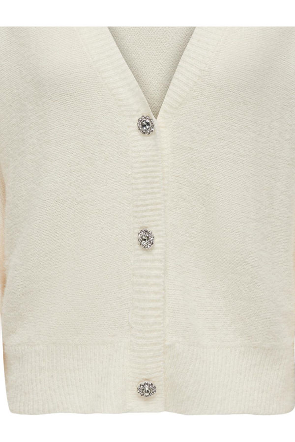 ONLELLA PIUMO LS CARDIGAN CC KNT - ΛΕΥΚΟ