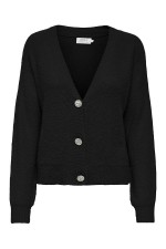 ONLELLA PIUMO LS CARDIGAN CC KNT - ΜΑΥΡΟ