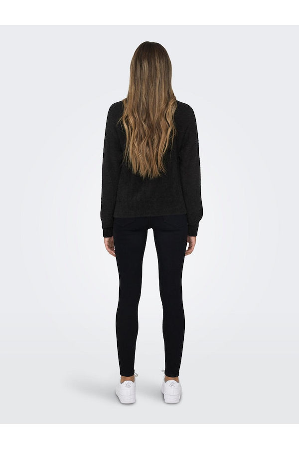 ONLELLA PIUMO LS CARDIGAN CC KNT - ΜΑΥΡΟ