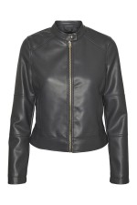 VMDIXIEMARIA SHORT COATED JACKET ENT - ΓΚΡΙ