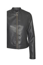 VMDIXIEMARIA SHORT COATED JACKET ENT - ΓΚΡΙ