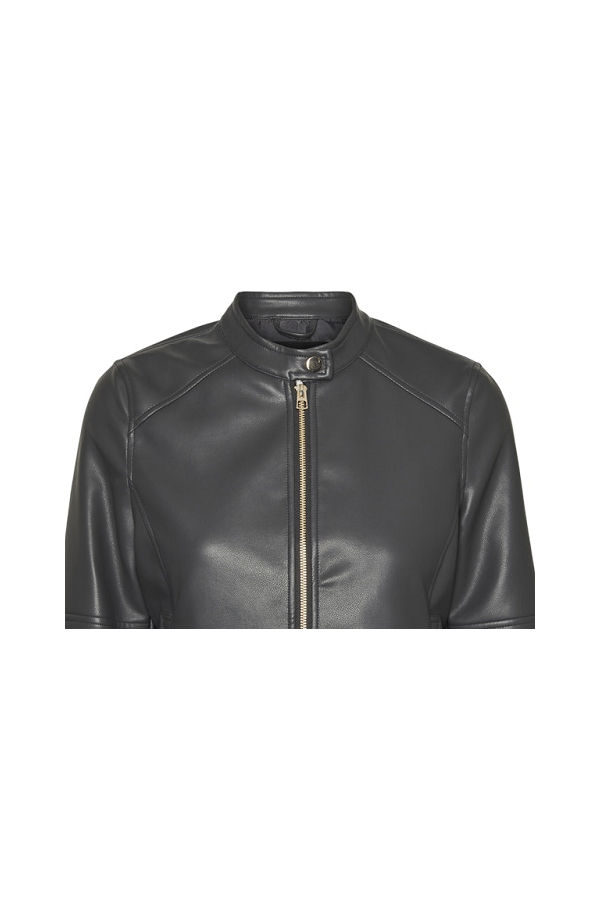 VMDIXIEMARIA SHORT COATED JACKET ENT - ΓΚΡΙ