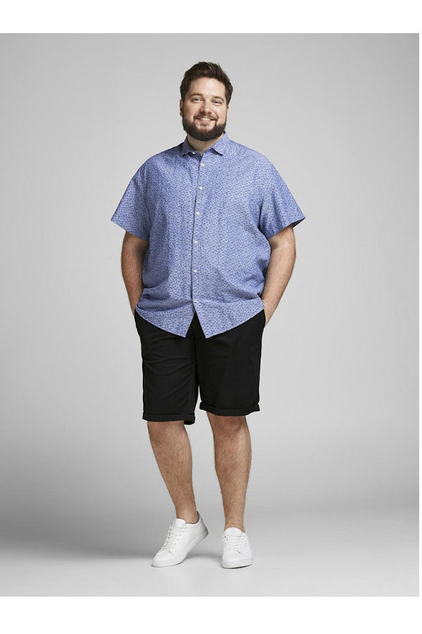 JPSTBOWIE JJSHORTS SOLID SA - ΜΑΥΡΟ
