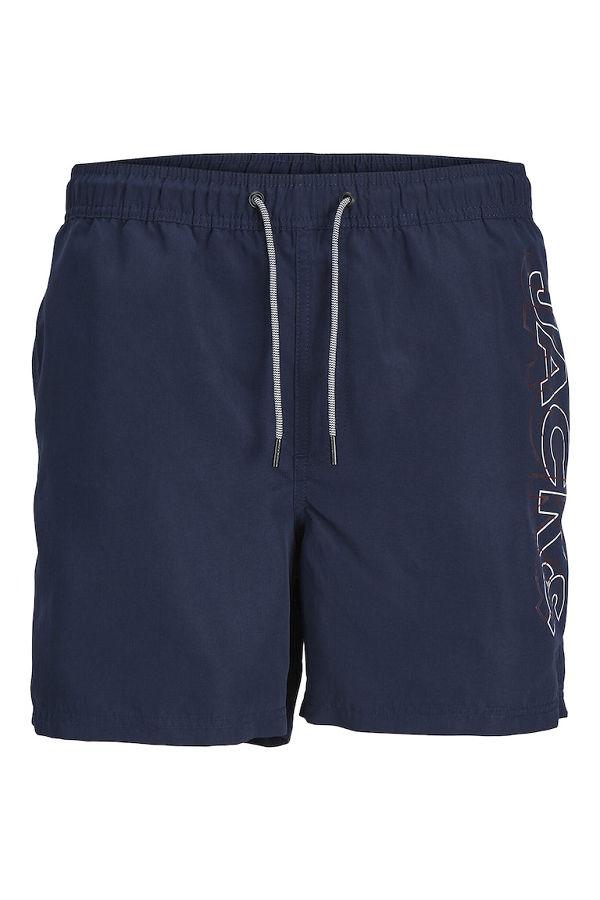 JPSTFIJI JJSWIM DOUBLE LOGO SN LY - ΜΠΛΕ