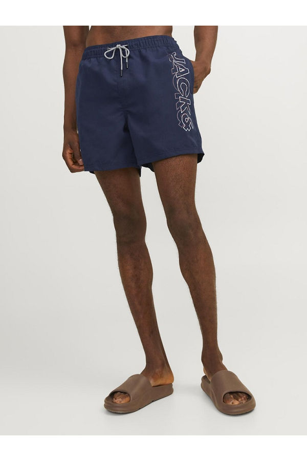 JPSTFIJI JJSWIM DOUBLE LOGO SN LY - ΜΠΛΕ