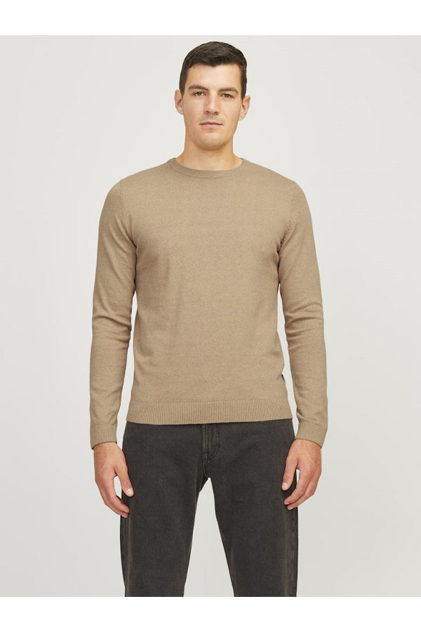 JREBCALLUM KNIT CREW NECK NOOS - ΜΠΕΖ