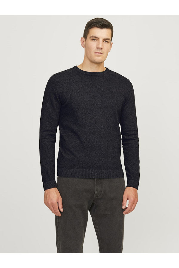 JREBCALLUM KNIT CREW NECK NOOS - ΓΚΡΙ