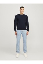 JREBCALLUM KNIT CREW NECK NOOS - ΜΠΛΕ