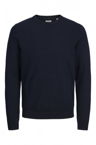 JREBCALLUM KNIT CREW NECK NOOS - ΜΠΛΕ