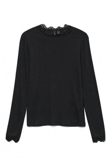 VMROSA LS HIGHNECK TOP GA JRS NOOS - ΜΑΥΡΟ
