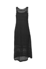VMHONEY LACE SL 7/8 DRESS WVN GA - ΜΑΥΡΟ