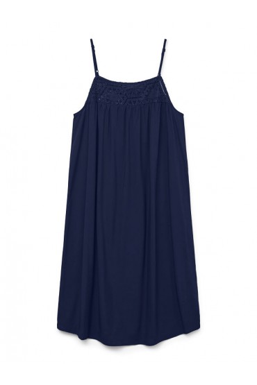 VMGRACE SHORT SINGLET DRESS WVN GA - ΜΠΛΕ