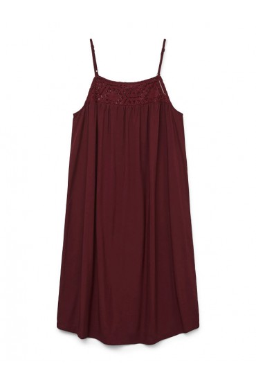 VMGRACE SHORT SINGLET DRESS WVN GA - ΜΠΟΡΝΤΩ