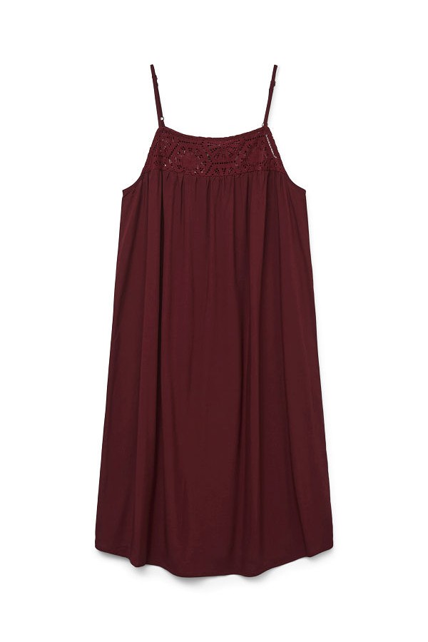 VMGRACE SHORT SINGLET DRESS WVN GA - ΜΠΟΡΝΤΩ