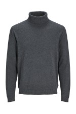 JJEBASIC KNIT ROLL NECK NOOS - ΓΚΡΙ