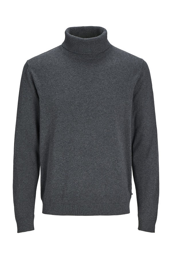 JJEBASIC KNIT ROLL NECK NOOS - ΓΚΡΙ